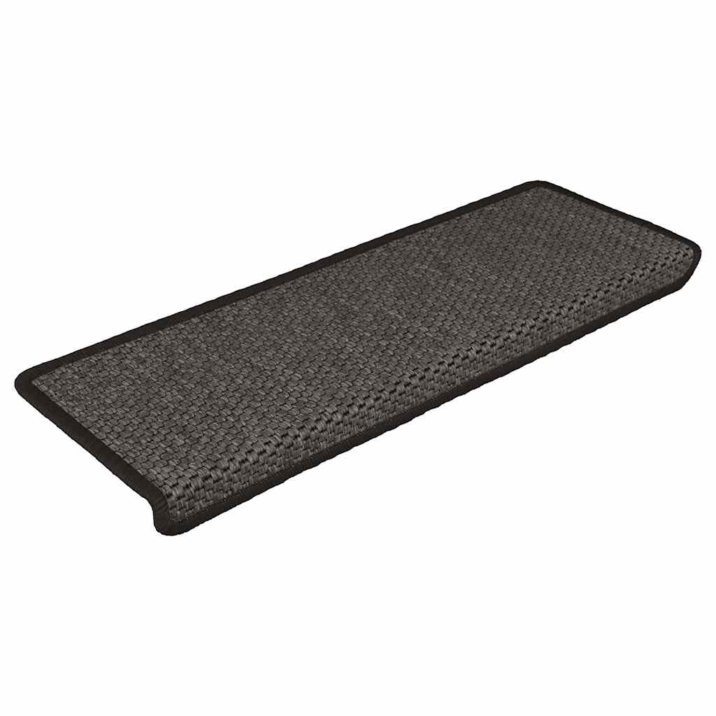 Samoljepljivi otirači za stepenice 15 kom 65x21x4 cm antracit