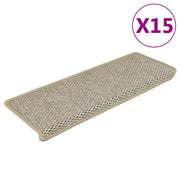 Samoljepljivi otirači za stepenice 15 kom 65x21x4 cm svijetlo zeleni