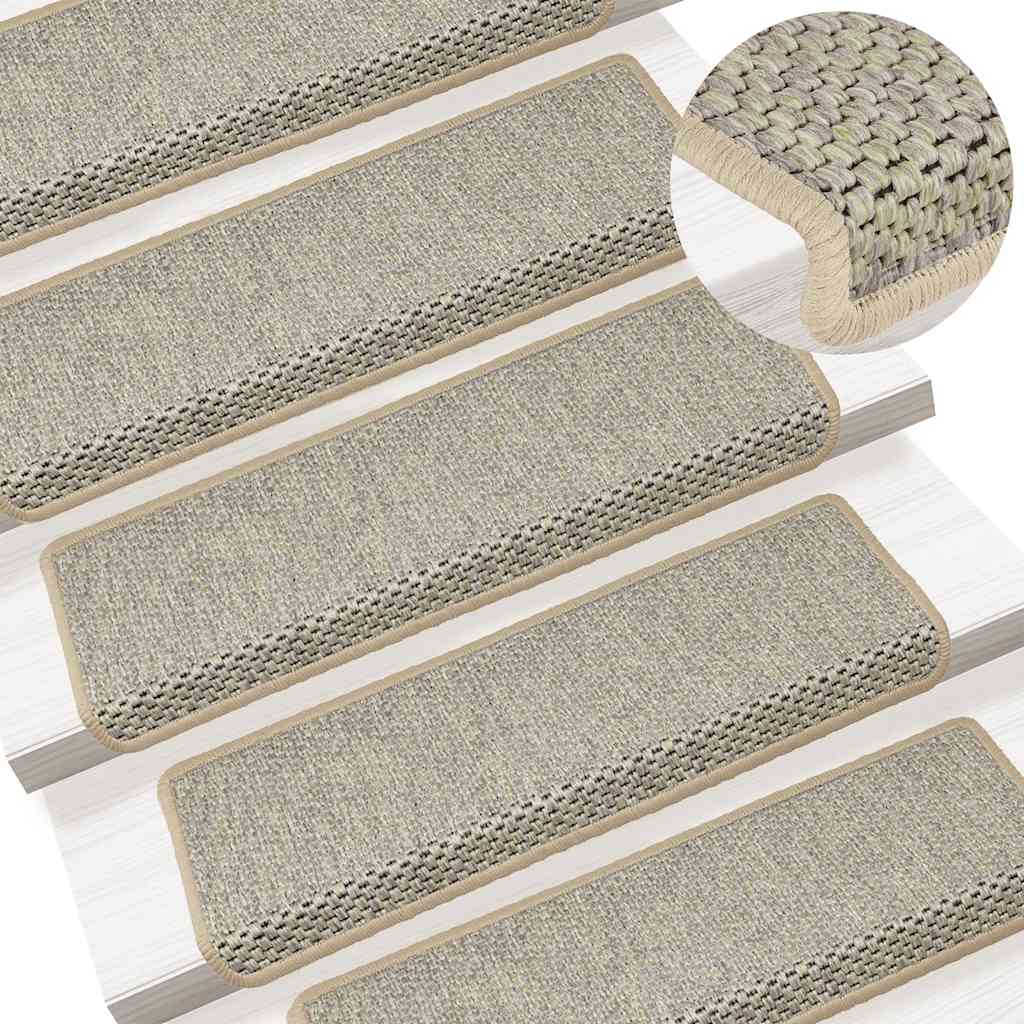 Samoljepljivi otirači za stepenice 15 kom 65x21x4 cm svijetlo zeleni