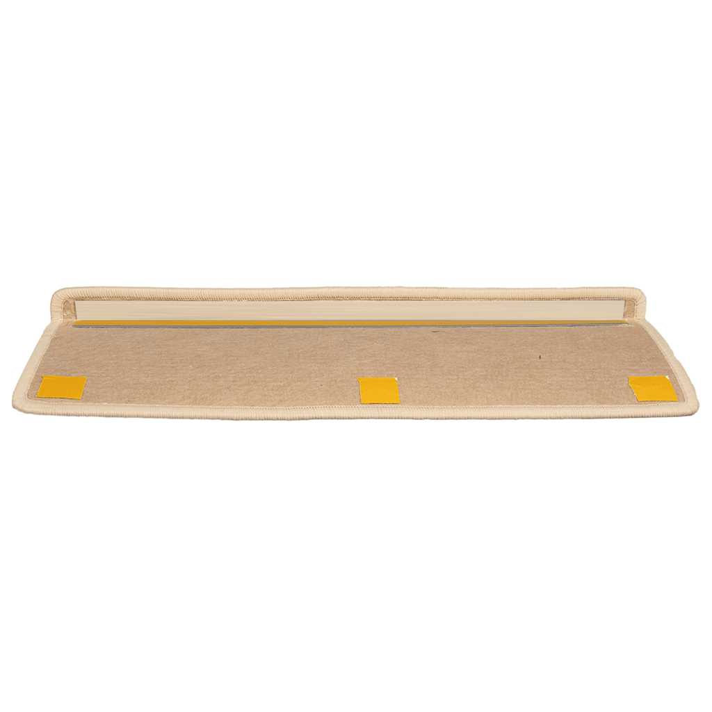 Prostirke za stepenice 15 kom 65x21x4 cm srebrne pravokutne rubove