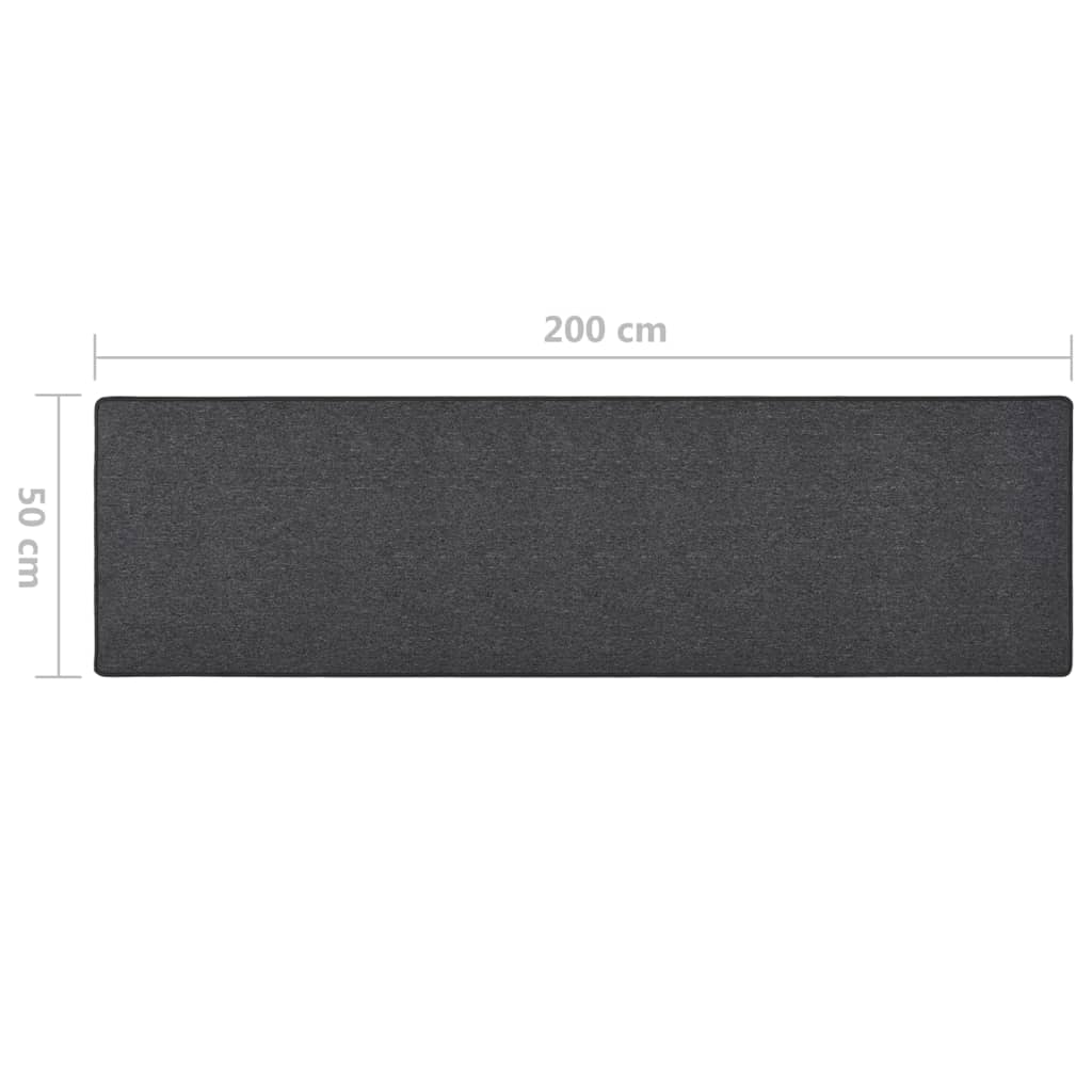 Dugi tepih antracit 50 x 200 cm