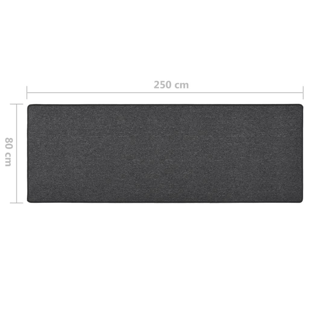 Dugi tepih antracit 80 x 250 cm
