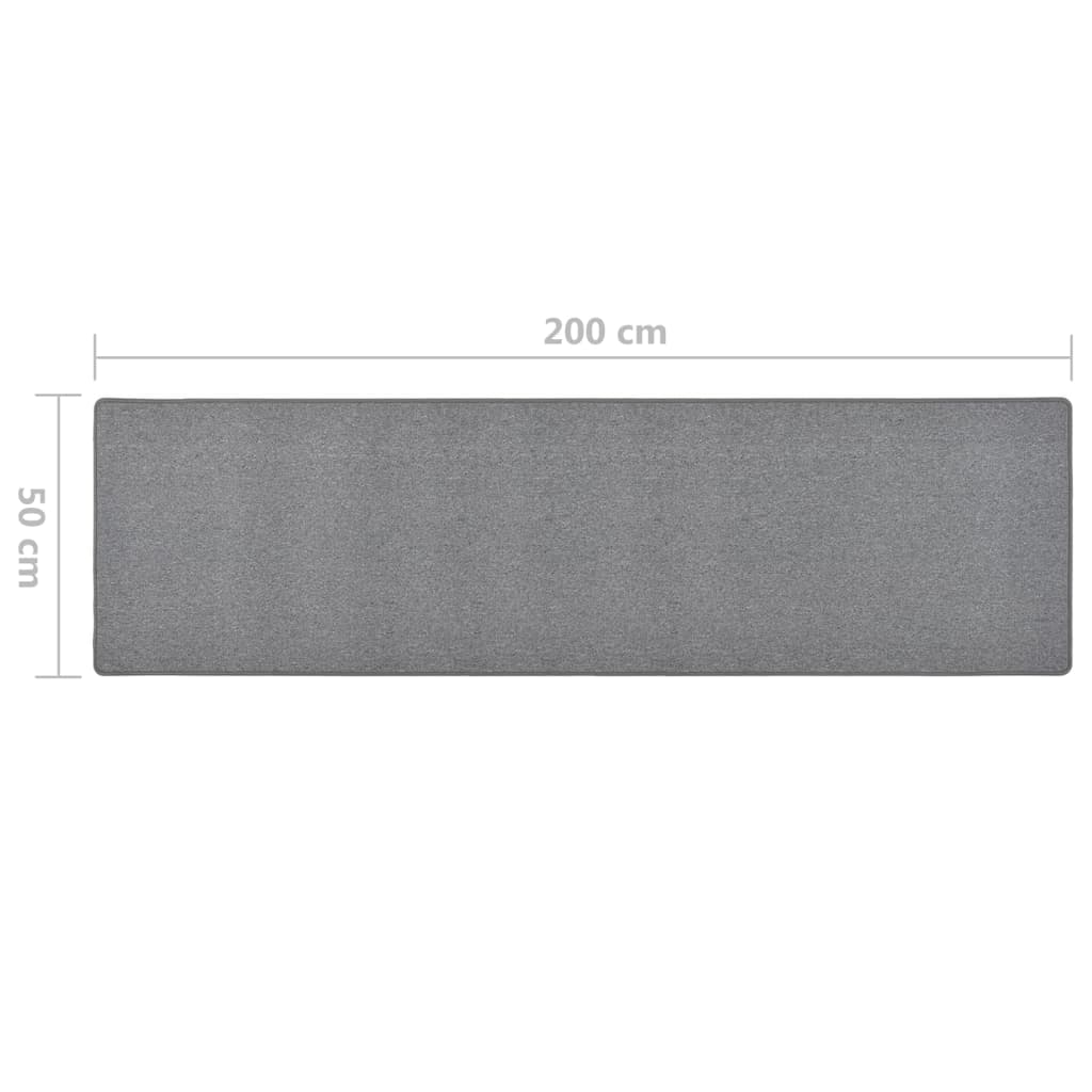 Dugi tepih tamnosivi 50 x 200 cm