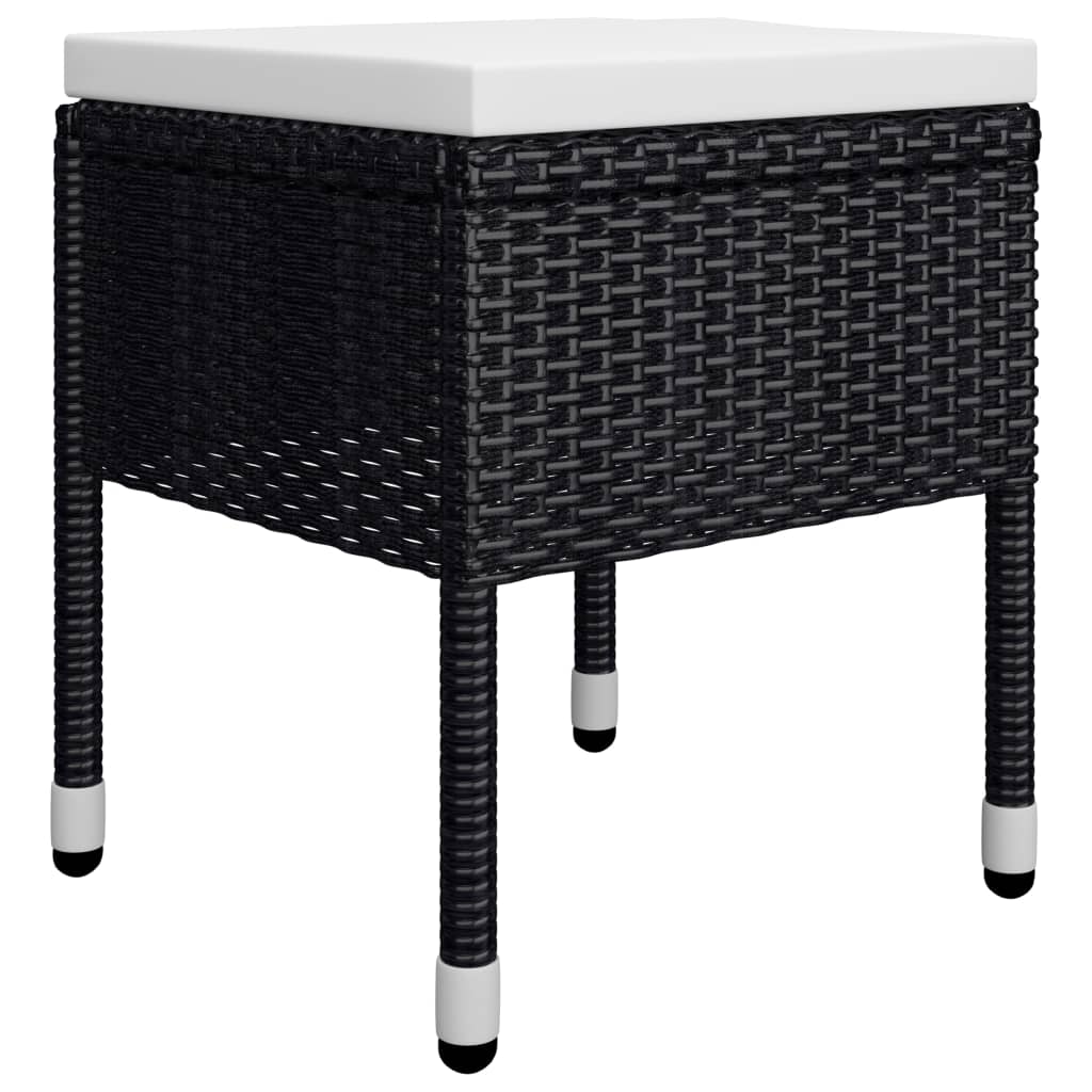 5-dijelni vrtni blagovaonski set crni