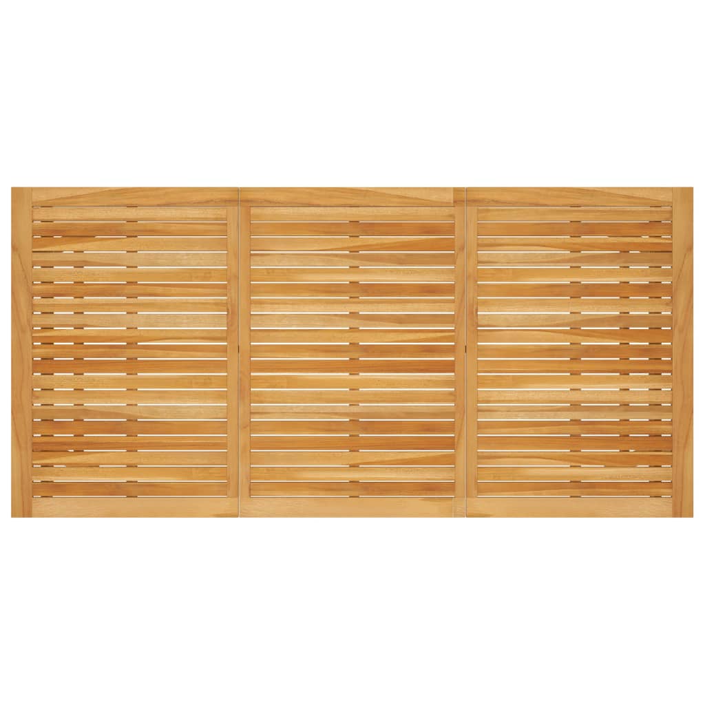 9-dijelni vrtni blagovaonski set sivi