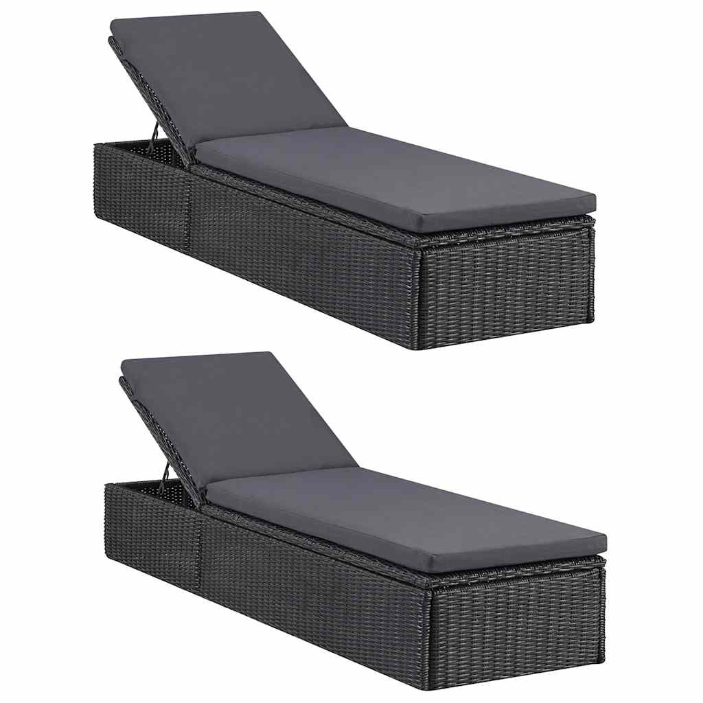 9-dijelni vrtni blagovaonski set crni