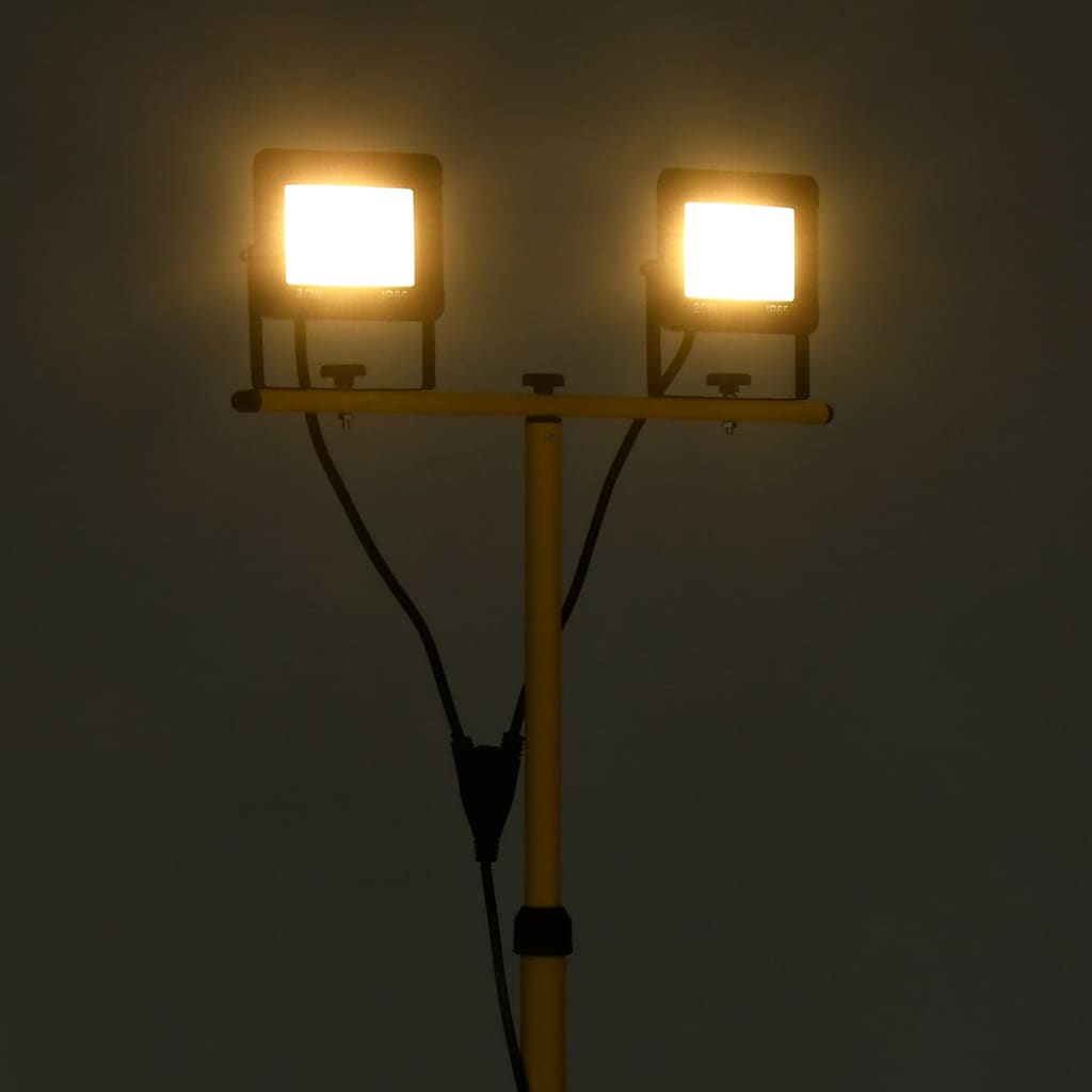 LED reflektor sa stativom 2 x 20 W topli bijeli