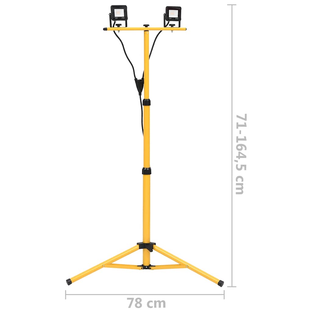 LED reflektor sa stativom 2 x 10 W hladni bijeli