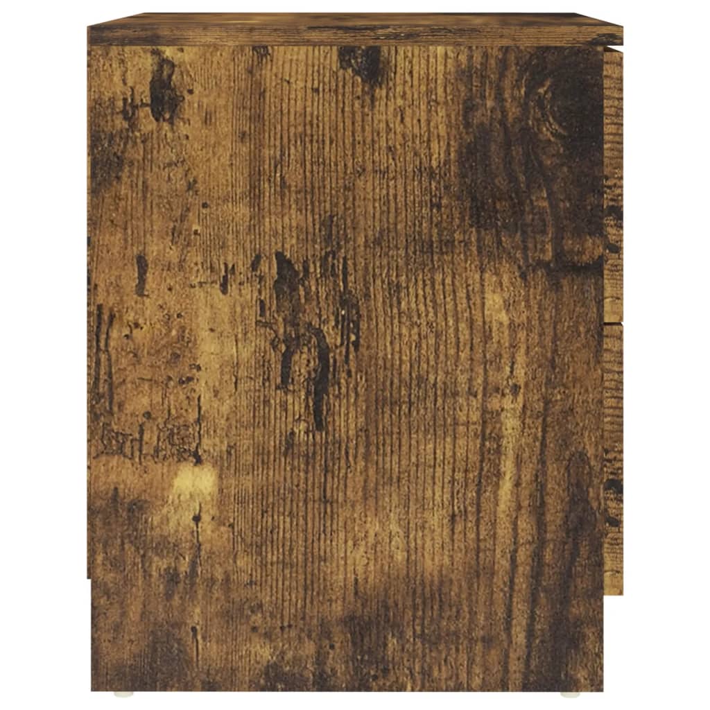 Noćni ormarići 2 kom boja dimljenog hrasta 40x40x50 cm drveni