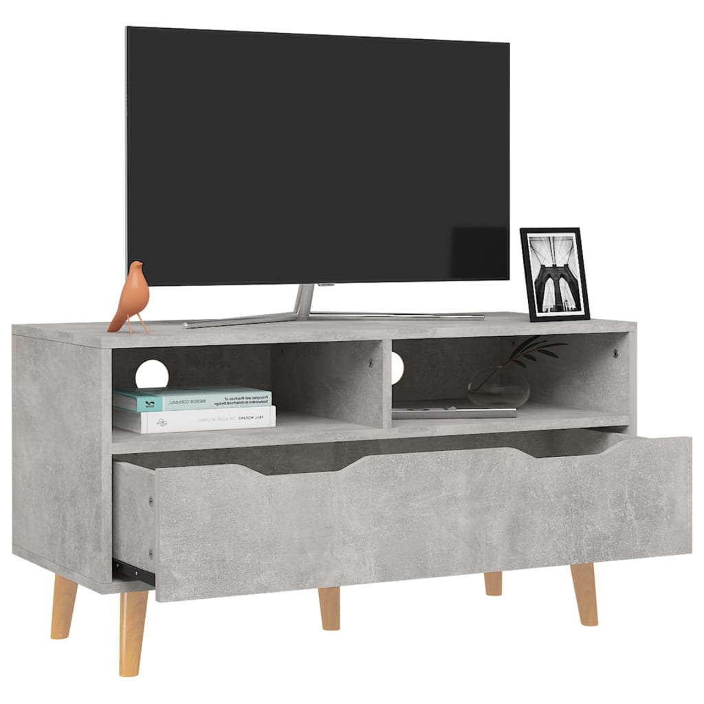 TV ormarić siva boja betona 90 x 40 x 48,5 cm konstruirano drvo