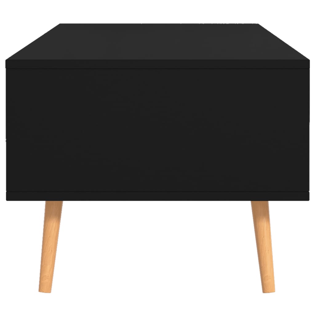 Stolić za kavu crni 100 x 49,5 x 43 cm od konstruiranog drva
