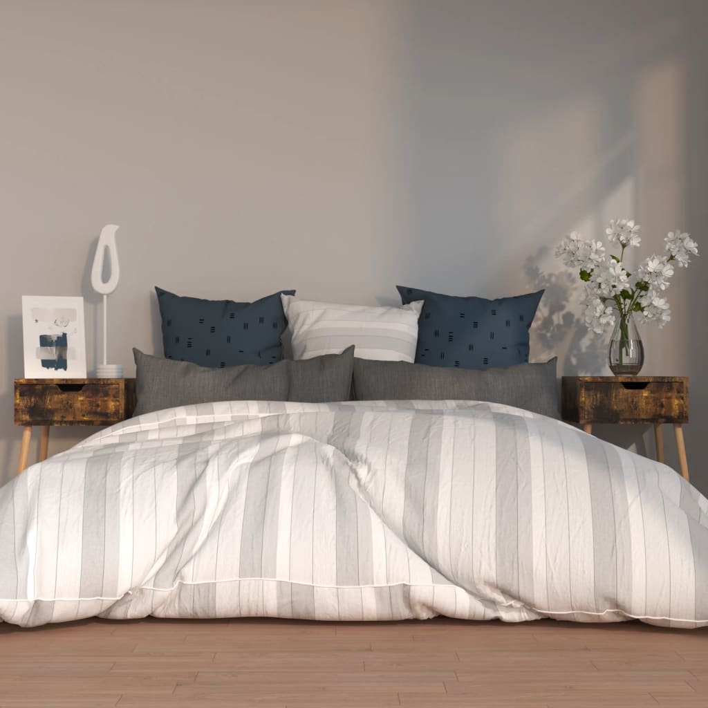 Noćni ormarići 2 kom boja hrasta 40x40x56 cm konstruirano drvo