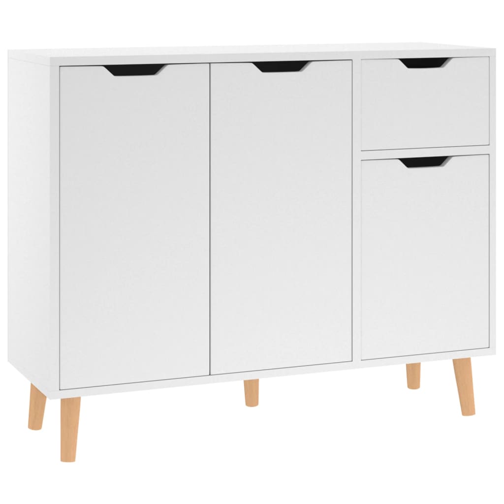 Komoda bijela 90 x 30 x 72 cm konstruirano drvo