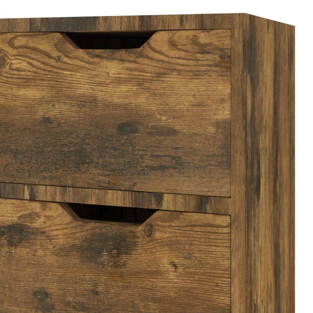 Komoda boja dimljenog hrasta 90 x 30 x 72 cm konstruirano drvo