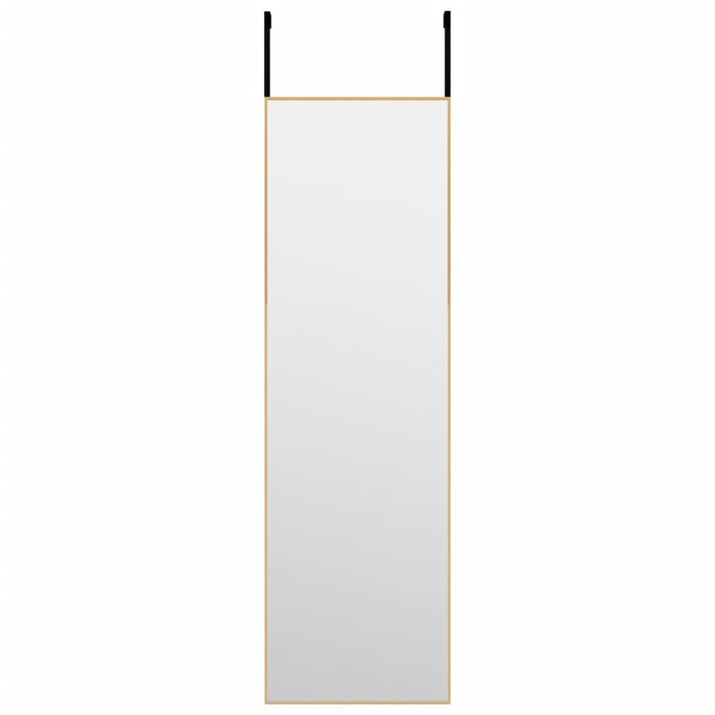 Ogledalo za vrata zlatno 30x100 cm od stakla i aluminija