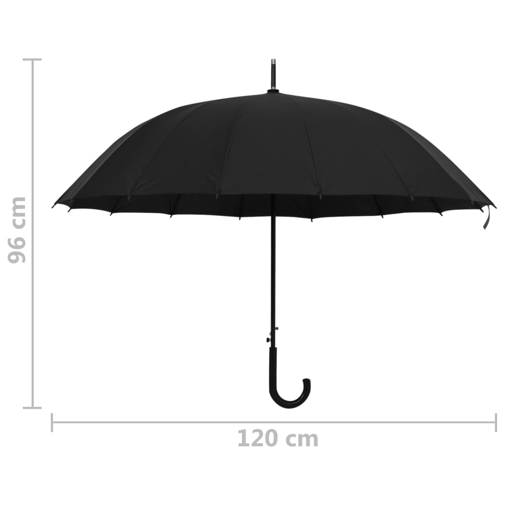 Automatski kišobran crni 120 cm