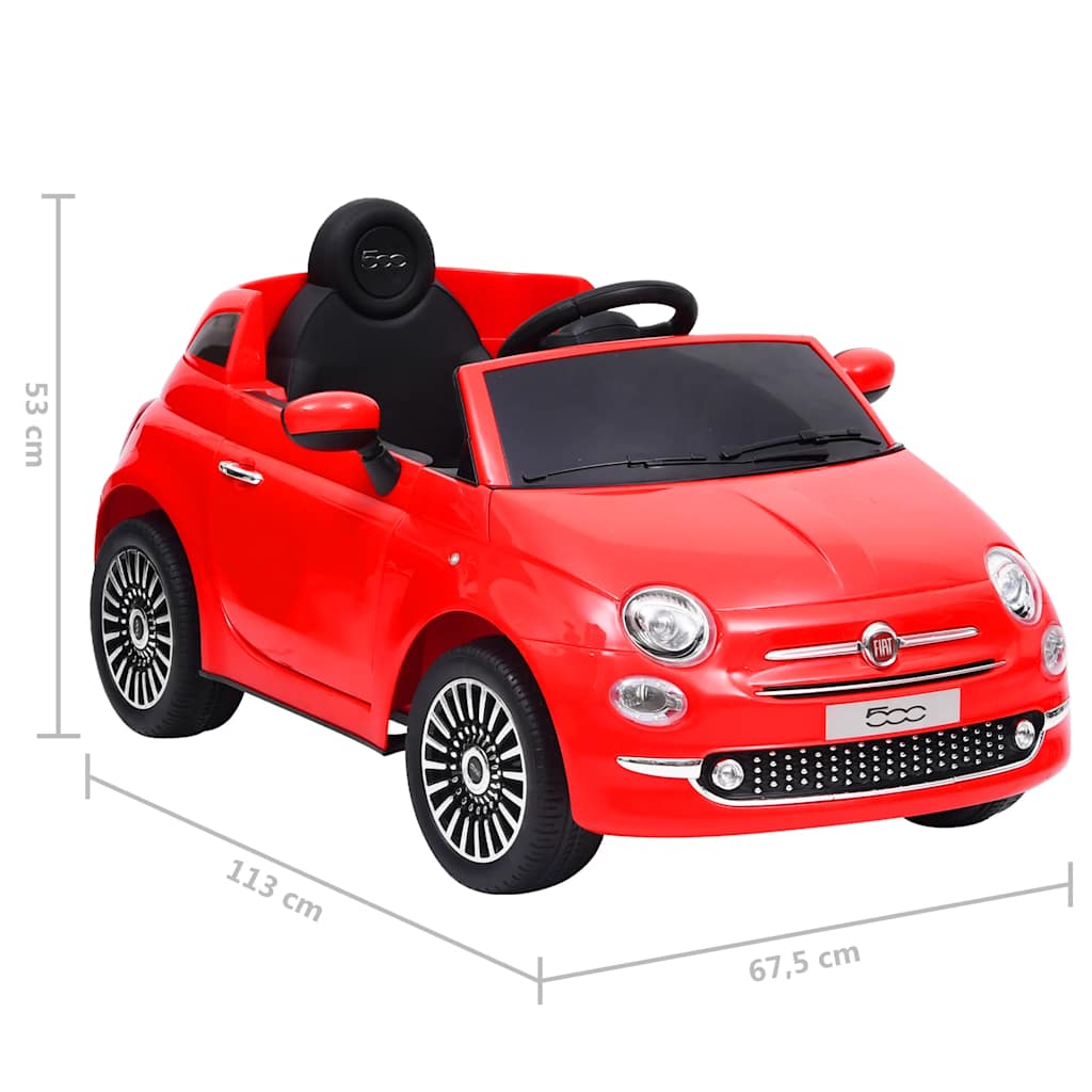 Dječji električni automobil Fiat 500 crveni