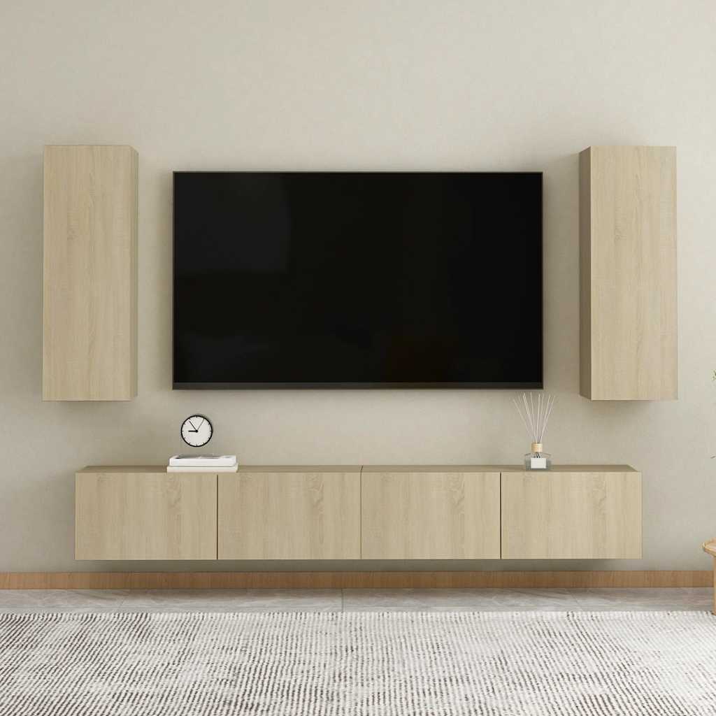 TV ormarić boja hrasta 30,5 x 30 x 90 cm od konstruiranog drva