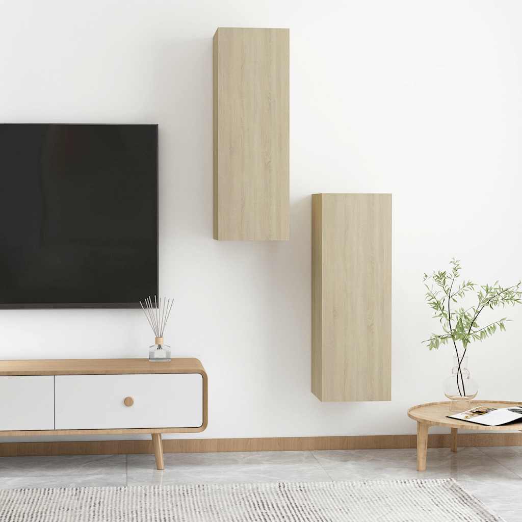 TV ormarići 2 kom boja hrasta 30,5x30x90 cm konstruirano drvo