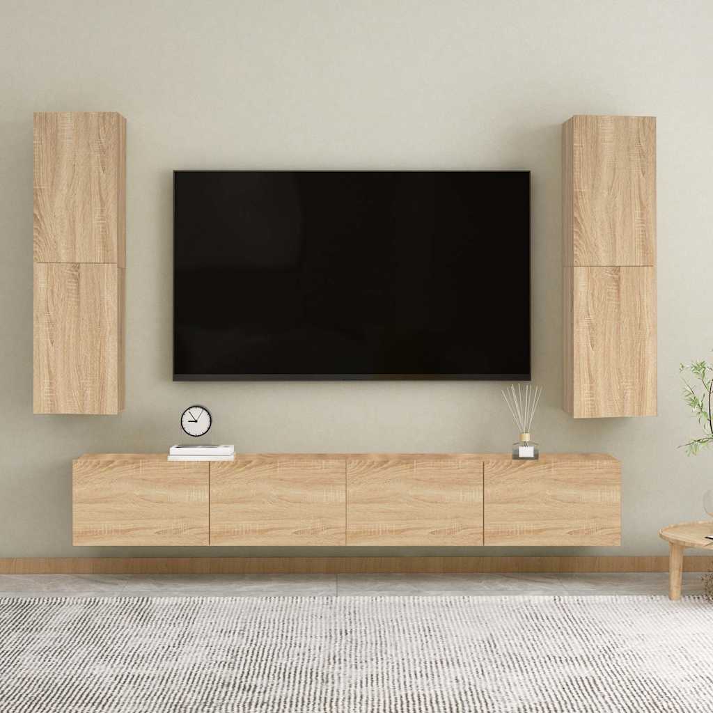 TV ormarić boja hrasta sonome 30,5x30x110 cm konstruirano drvo
