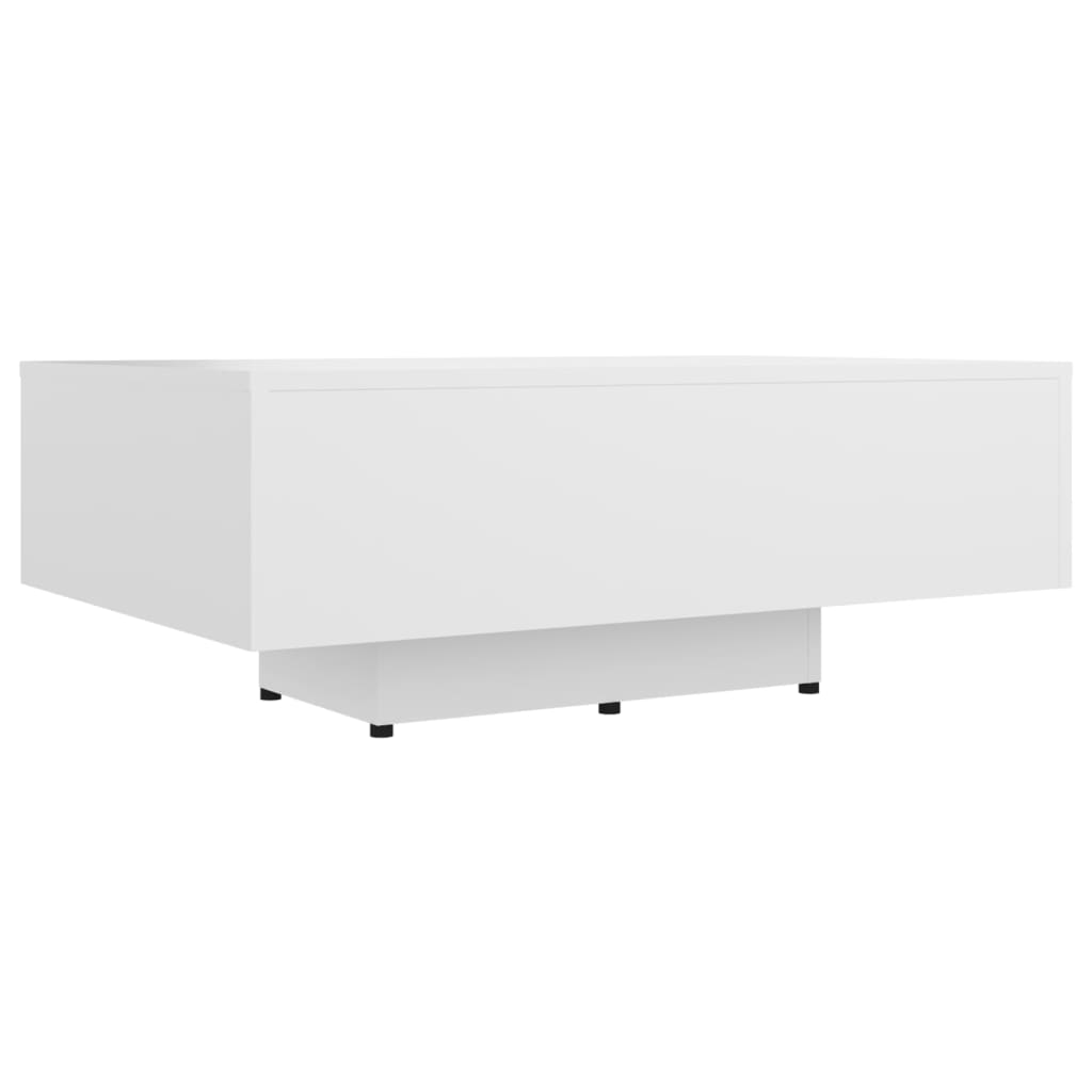 Stolić za kavu bijeli 85 x 55 x 31 cm od konstruiranog drva