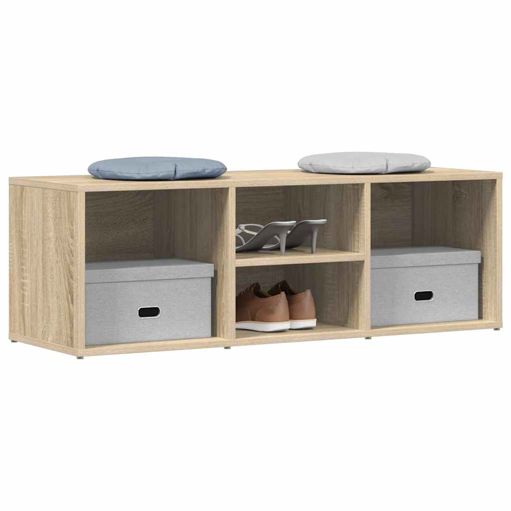 Klupa za cipele boja hrasta 105 x 35 x 35 cm konstruirano drvo