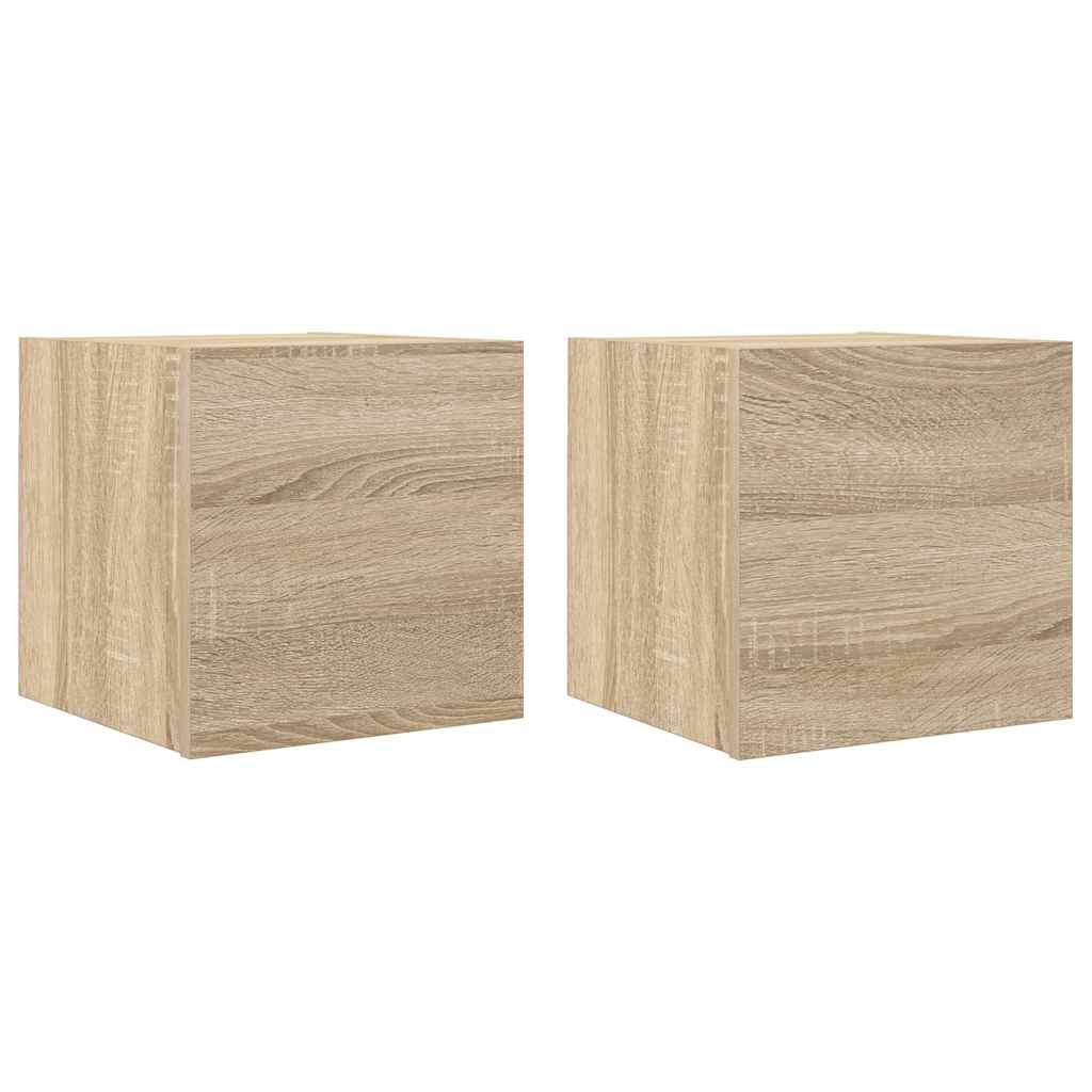Zidni TV ormarići 2 kom boja hrasta sonome 30,5 x 30 x 30 cm