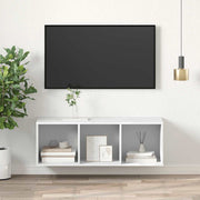 Zidni TV ormarić bijeli 37 x 37 x 107 cm od konstruiranog drva
