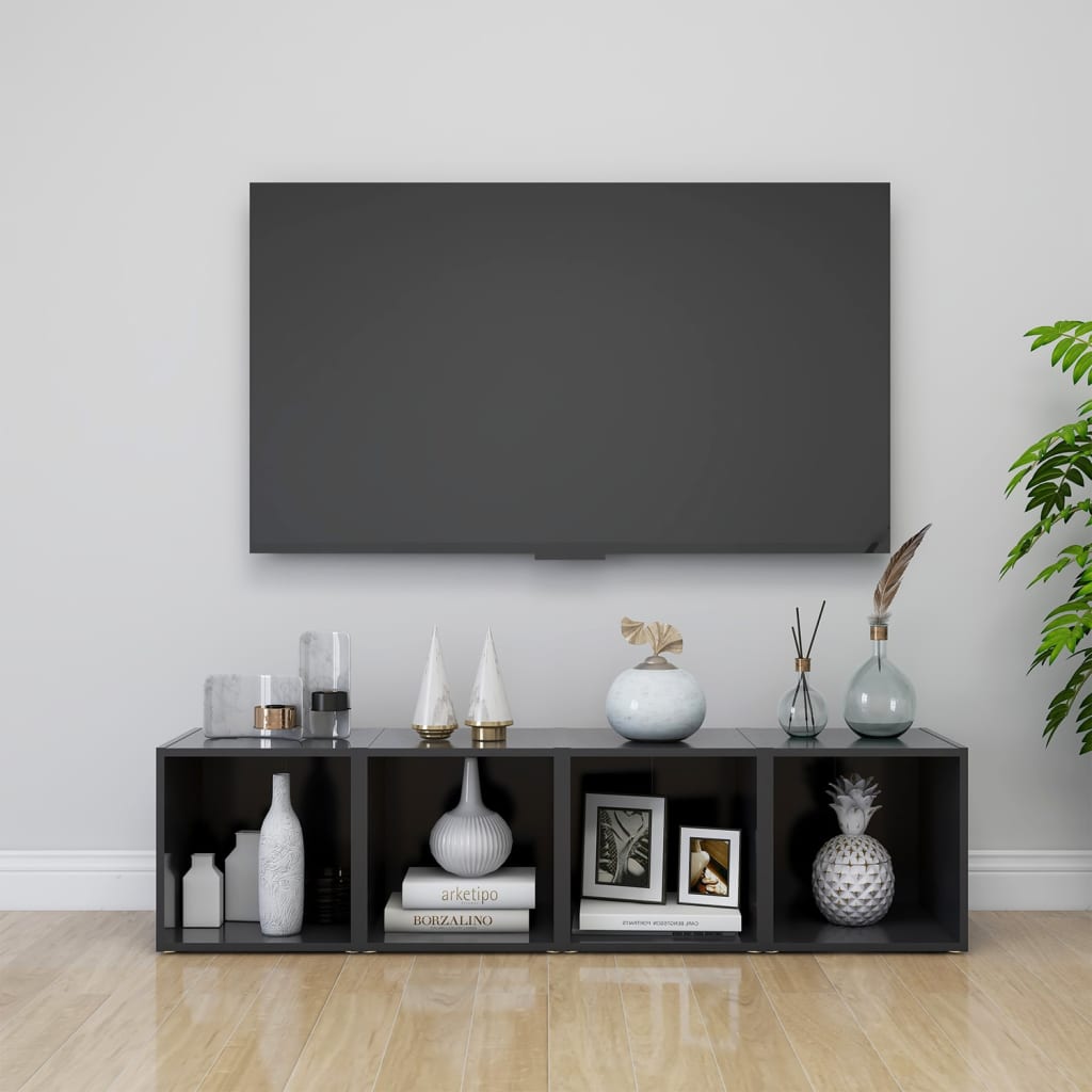 TV ormarići 2 kom sivi 37 x 35 x 37 cm konstruirano drvo