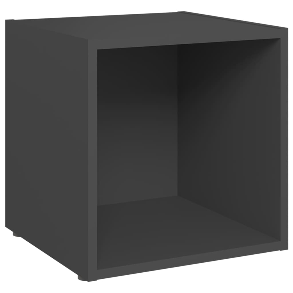 TV ormarići 4 kom sivi 37 x 35 x 37 cm konstruirano drvo