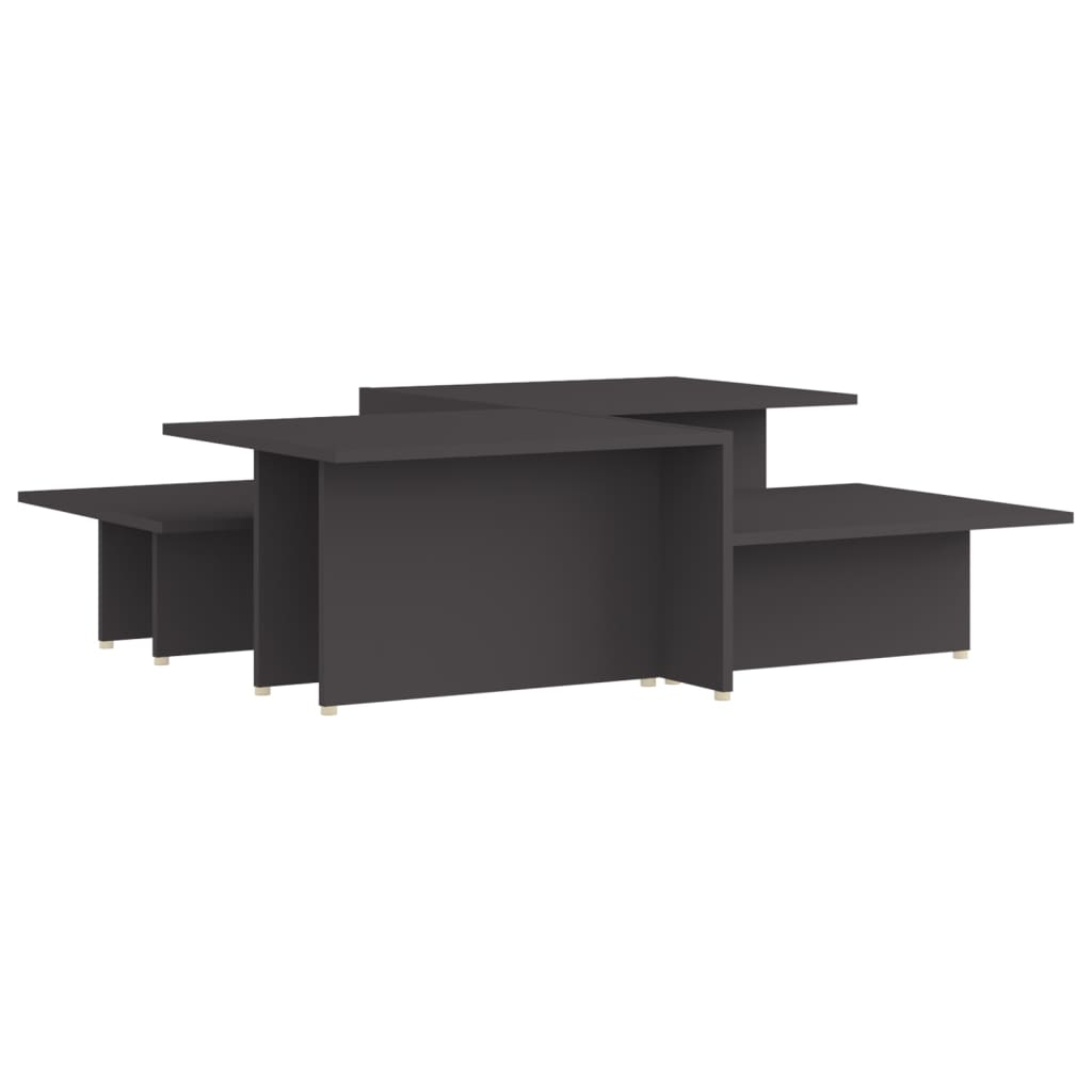 Stolići za kavu 2 kom sivi 111,5 x 50 x 33 konstruirano drvo