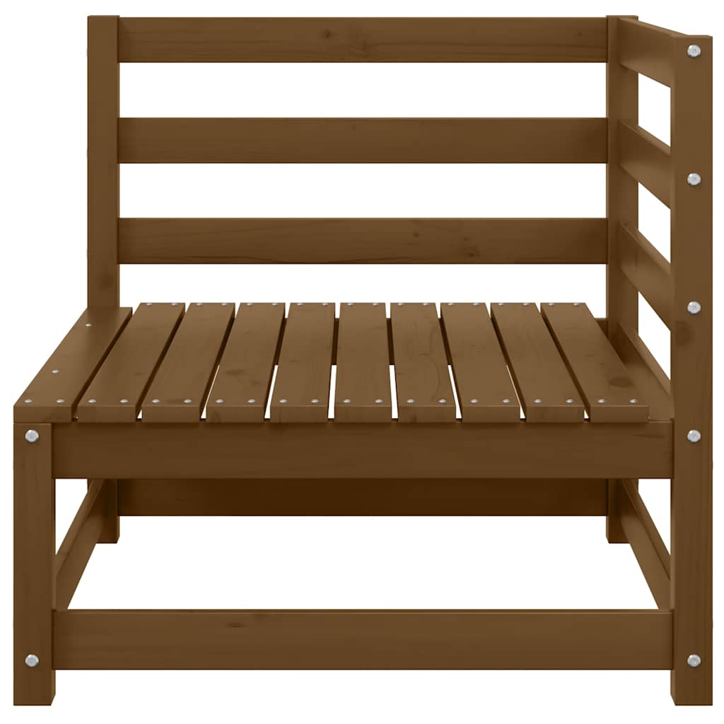 Kutna vrtna sofa smeđa boja meda od masivne borovine