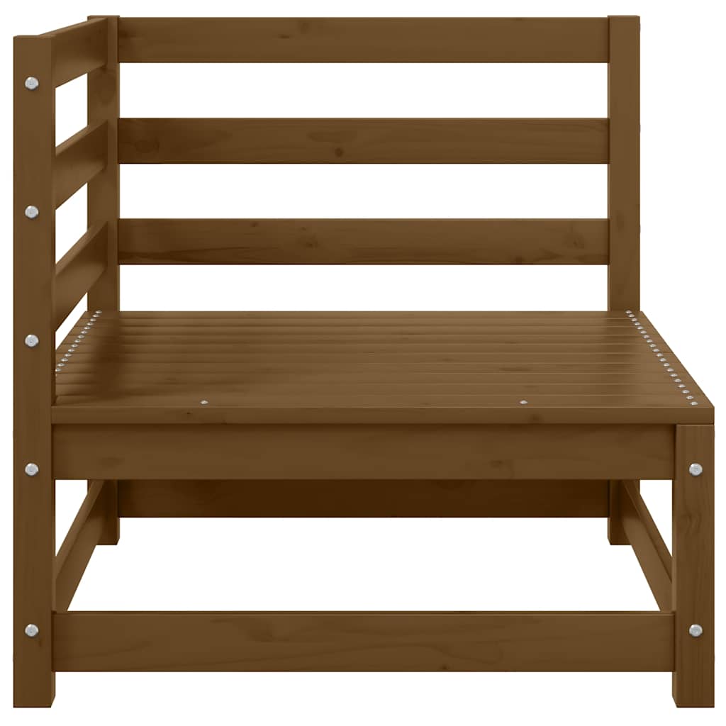 Kutna vrtna sofa smeđa boja meda od masivne borovine