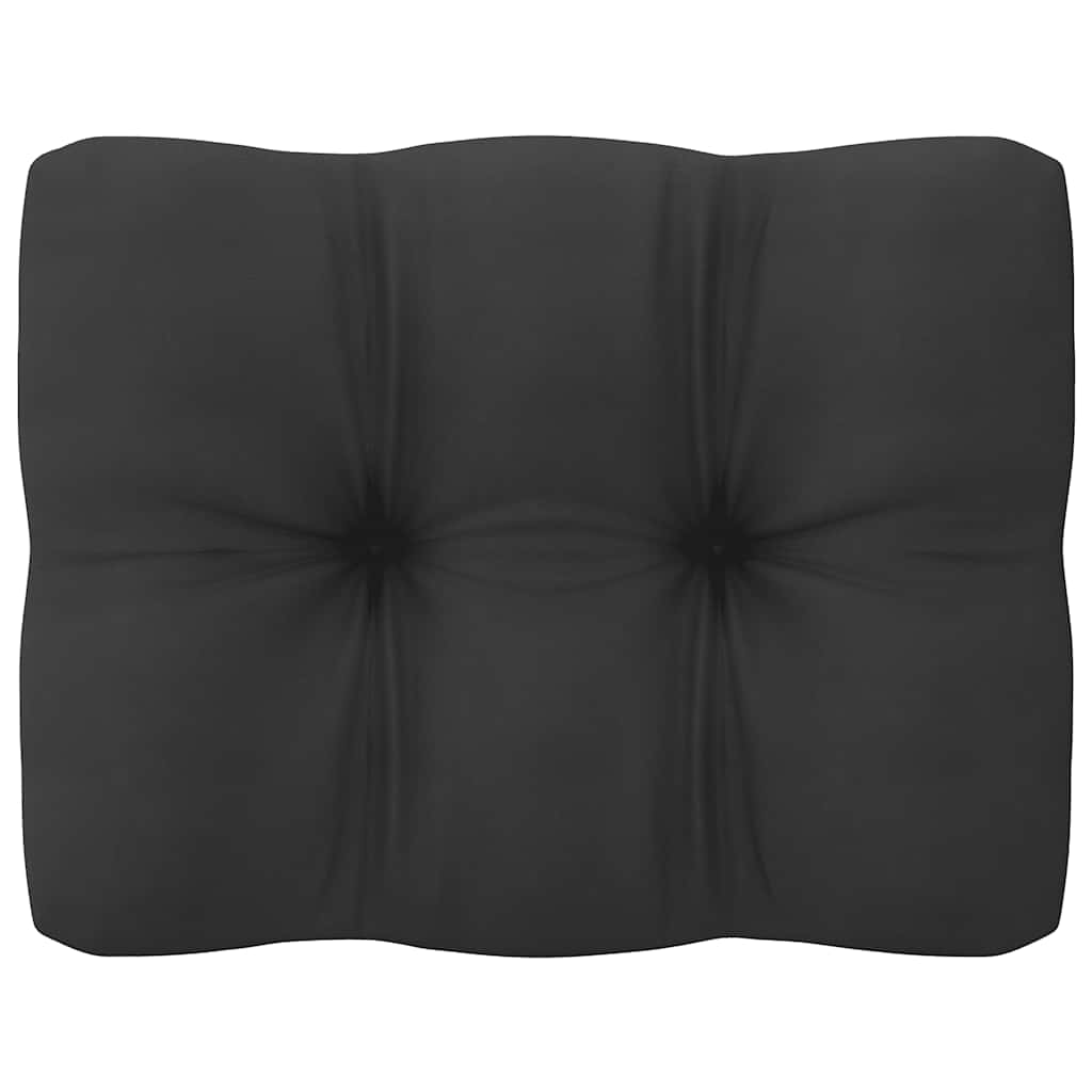 Kutna vrtna sofa s antracit jastucima od masivne borovine