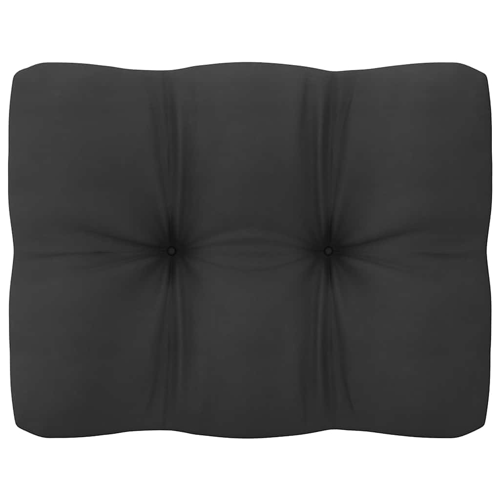 Kutna vrtna sofa s antracit jastucima od masivne borovine