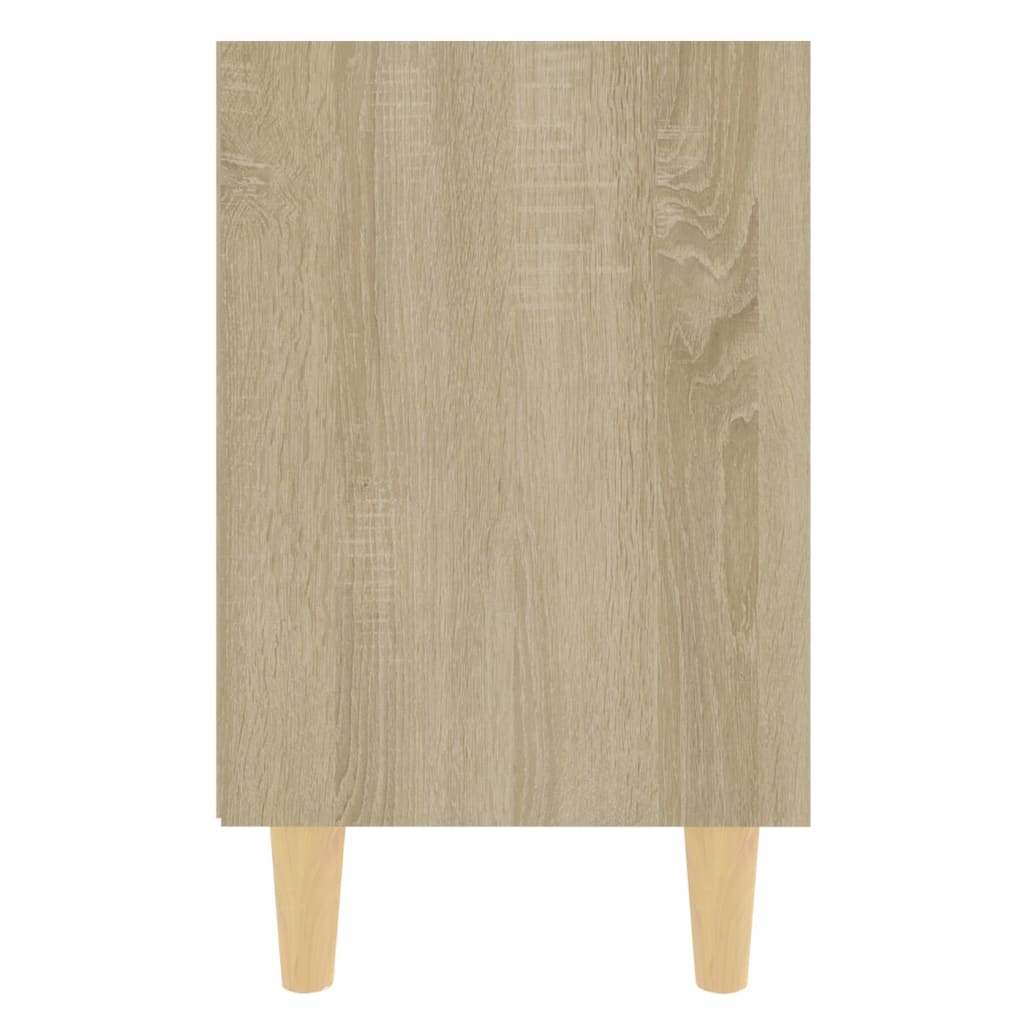 Noćni ormarići s drvenim nogama 2 kom boja hrasta 40x30x50 cm