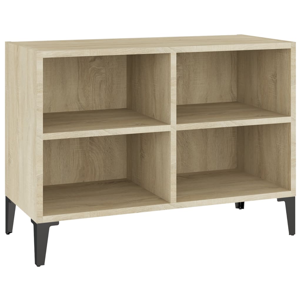 TV ormarić s metalnim nogama boja hrasta sonome 69,5x30x50 cm