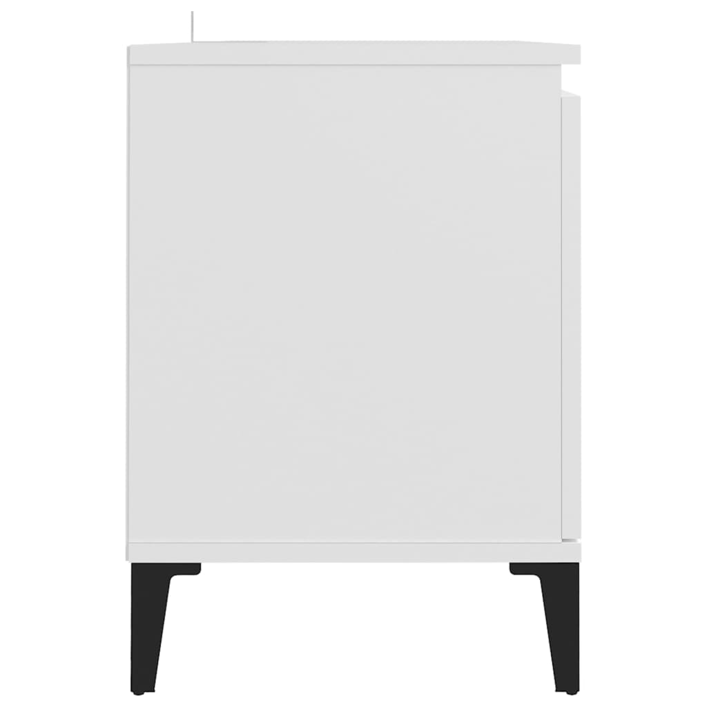 TV ormarić s metalnim nogama bijeli 103,5 x 35 x 50 cm