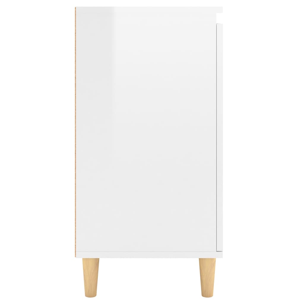 Komoda sjajna bijela 60 x 35 x 70 cm od konstruiranog drva