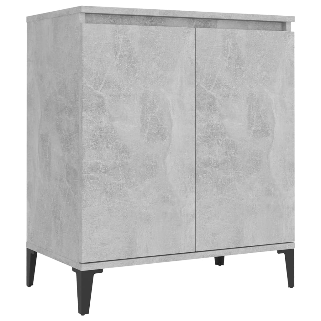Komoda siva boja betona 60x35x70 cm od konstruiranog drva