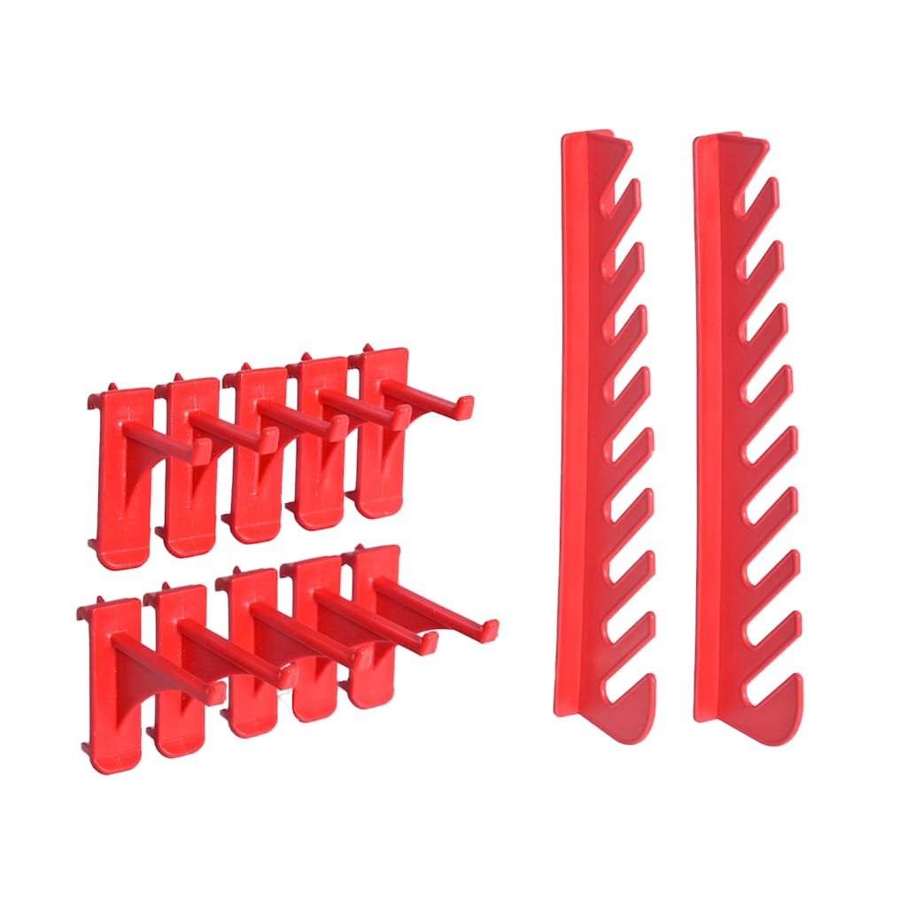 103-dijelni set kutija za pohranu sa zidnim pločama crveno-crni