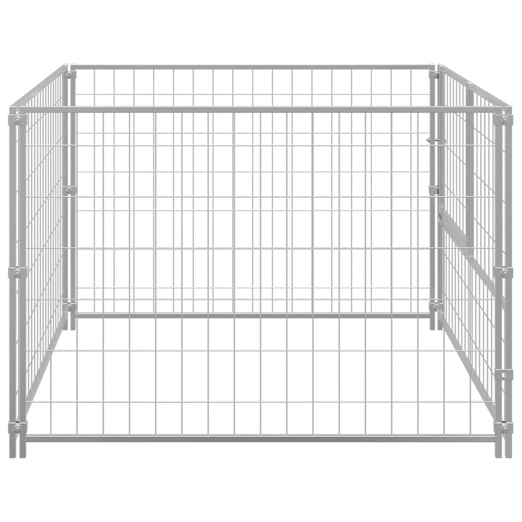 Kavez za pse srebrni 100 x 100 x 70 cm čelični