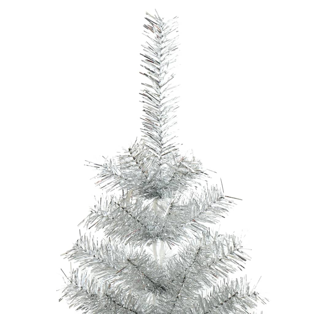 Umjetno božićno drvce sa stalkom srebrno 120 cm PET