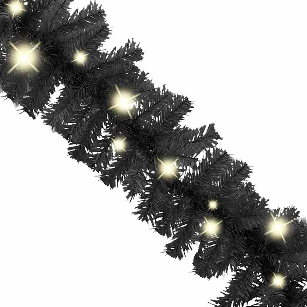 Božićna girlanda s LED svjetlima 20 m crna