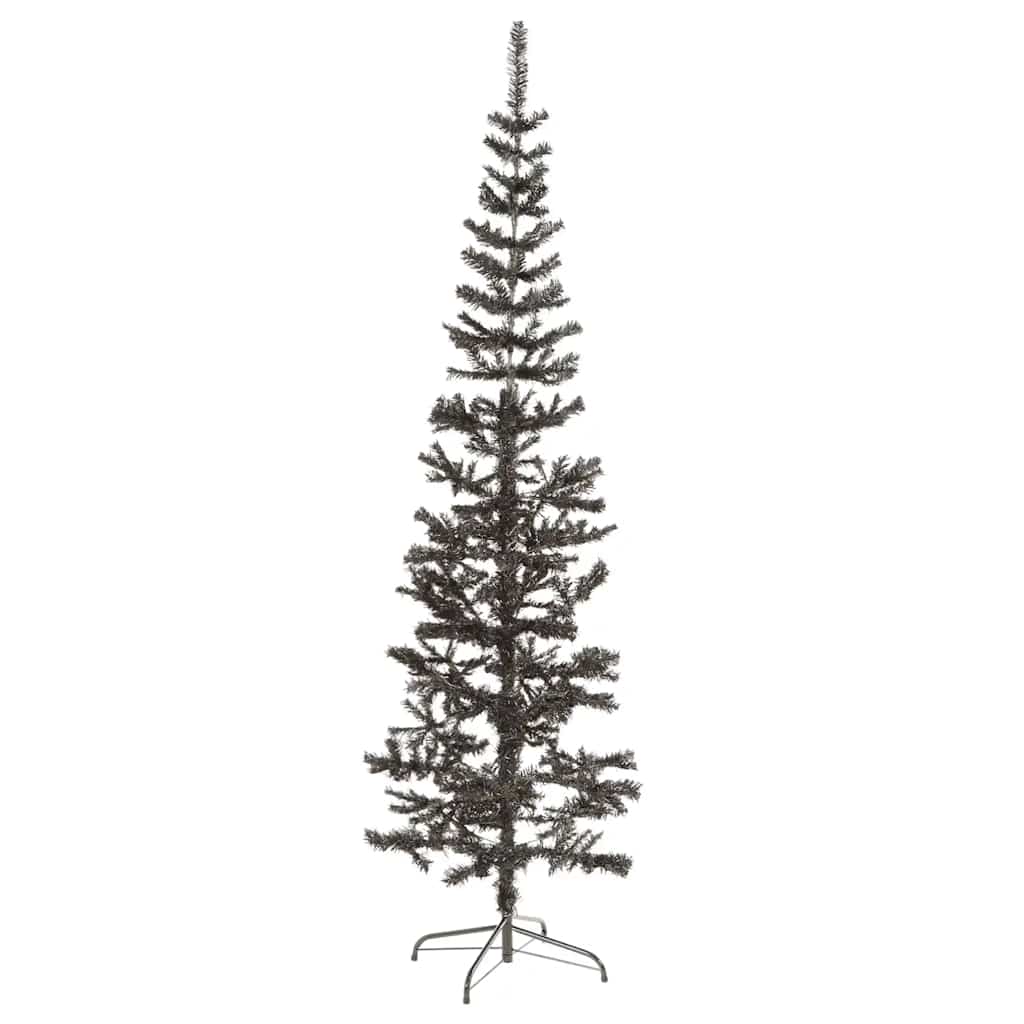 Usko božićno drvce crno 210 cm