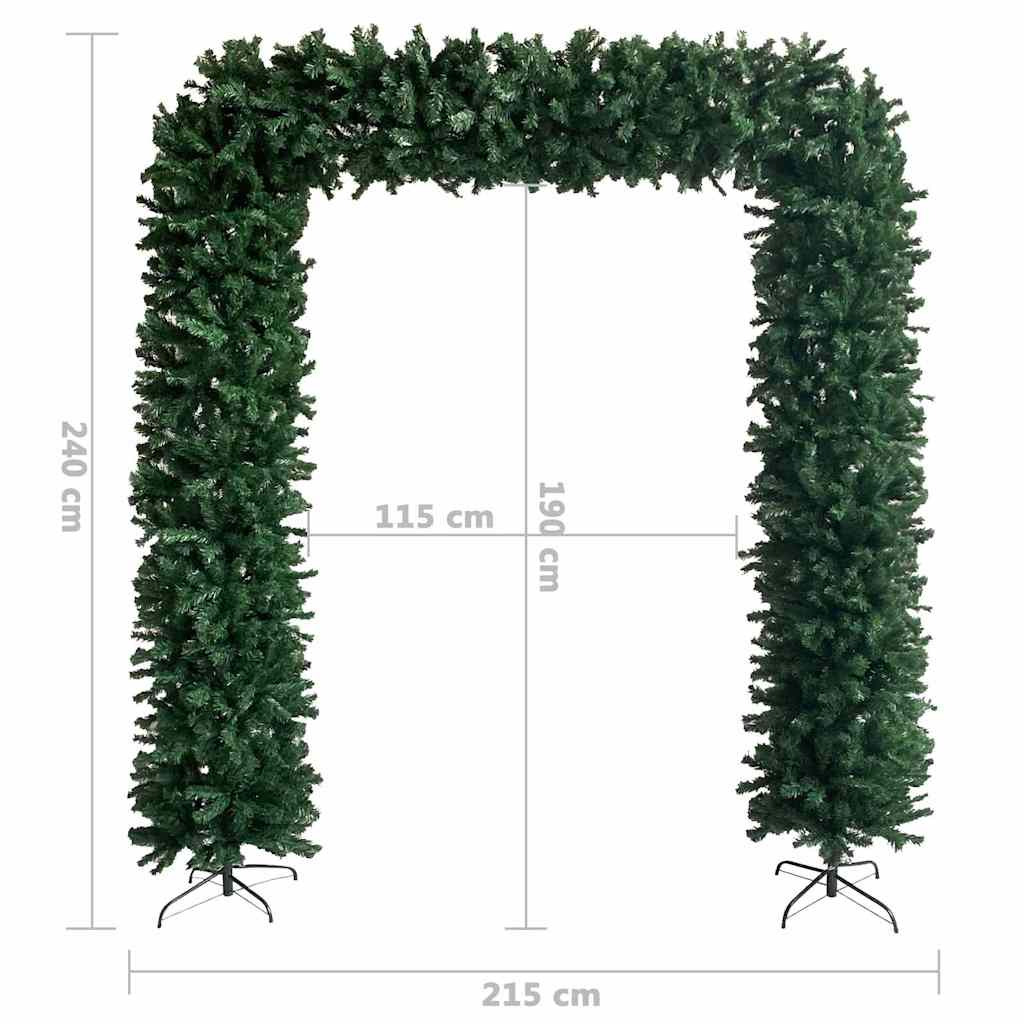 Luk od božićnih drvca zeleni 240 cm