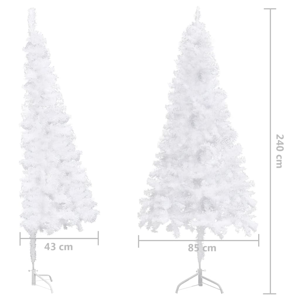 Kutno umjetno božićno drvce bijelo 240 cm PVC