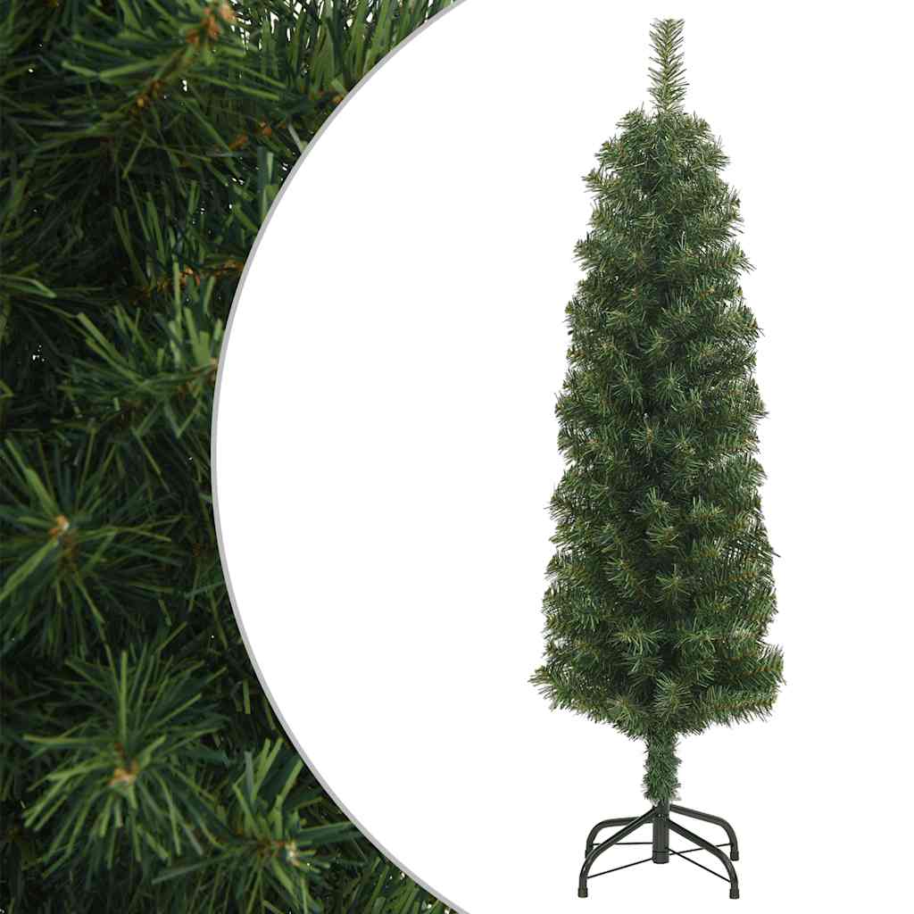Tanko umjetno božićno drvce sa stalkom zeleno 120 cm PVC