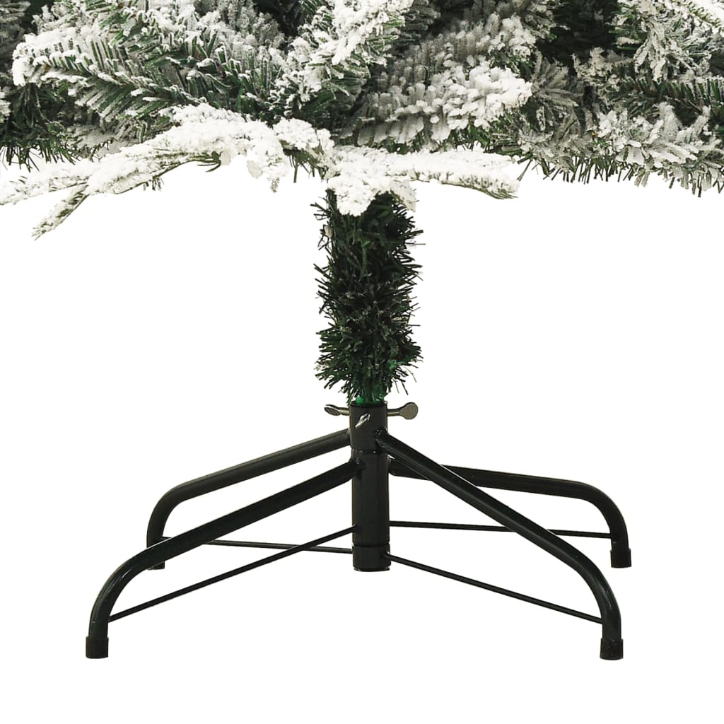 Umjetno božićno drvce sa snijegom zeleno 210 cm PVC i PE