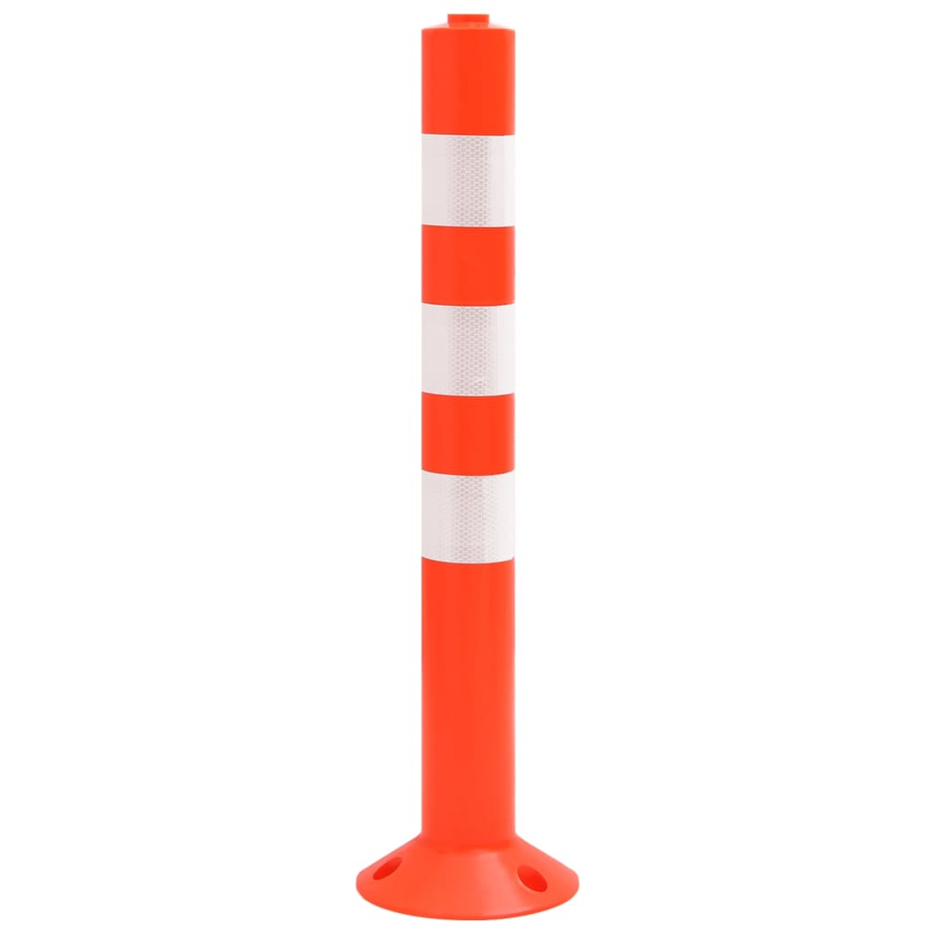 Stupovi za kontrolu prometa s lancem 10 kom 75 cm PE